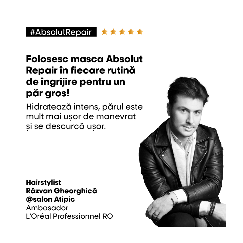 Masca pentru par uscat si deteriorat Serie Expert Absolut Repair 