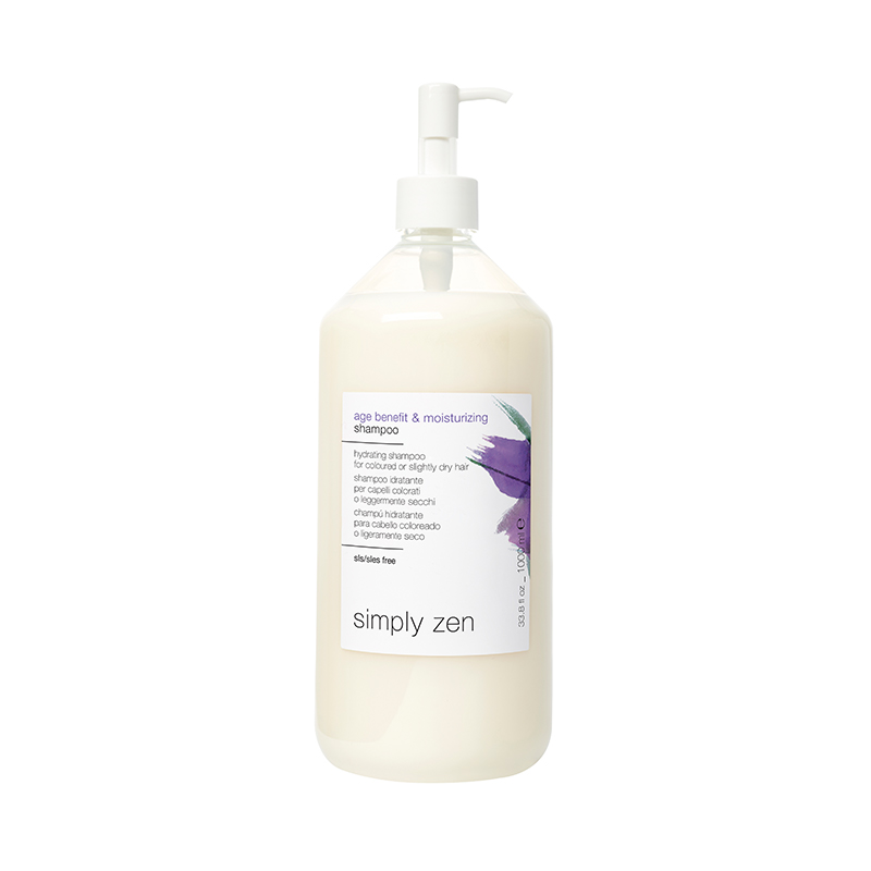 Sampon hidratant pentru par vopsit sau moderat uscat age benefit & moisturizing Simply Zen Milk Shake